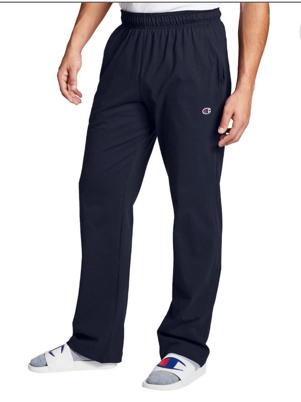 Champion Men’s Navy Blue Elastic Waist Athletic Sweatpants